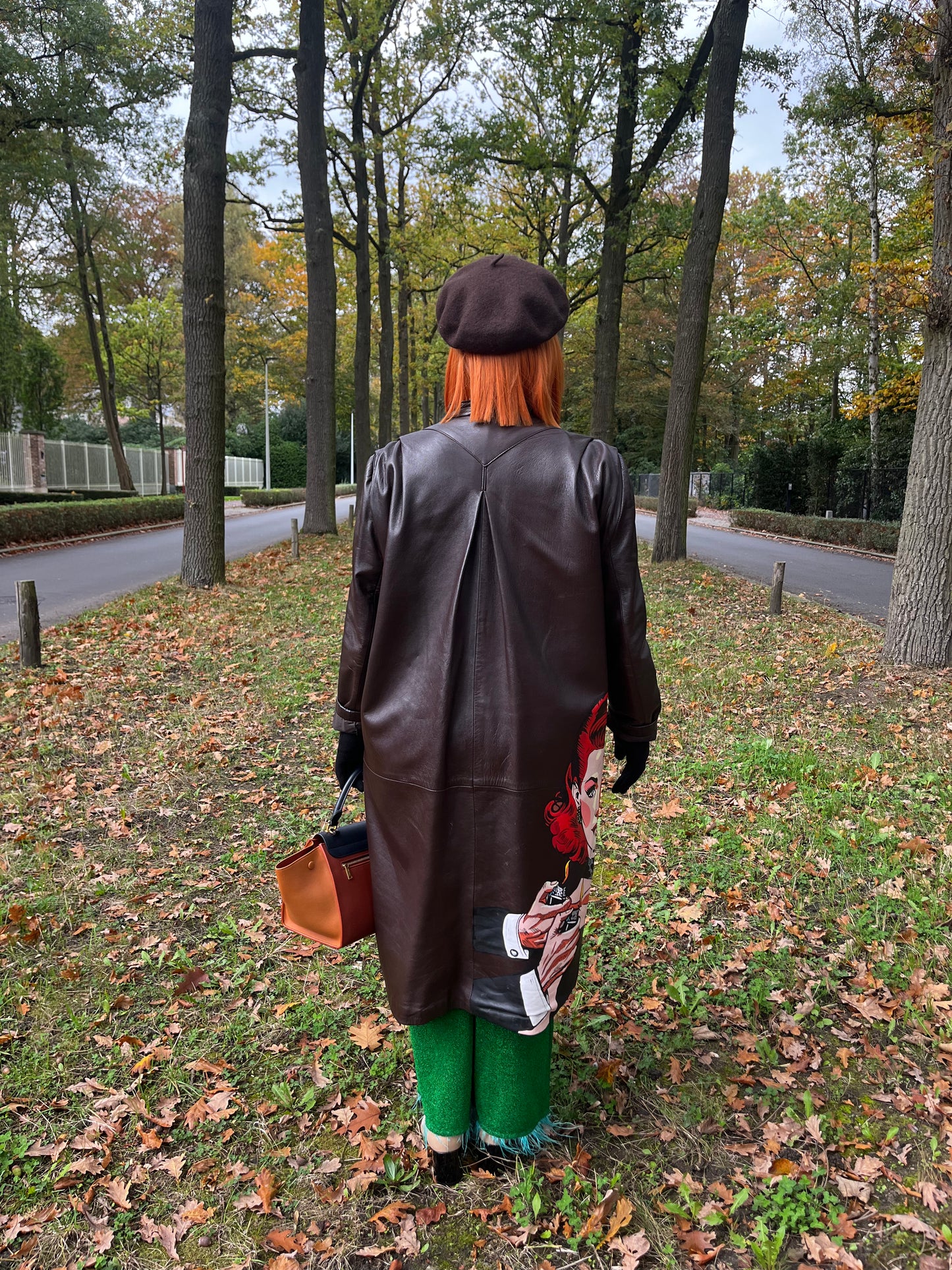 VINTAGE LEATHER JACKET BROWN