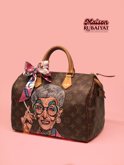 Custom creatie: Handgeschilderde Louis Vuitton – Elegantie op maat