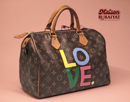 Custom creatie: Handgeschilderde Louis Vuitton – Elegantie op maat