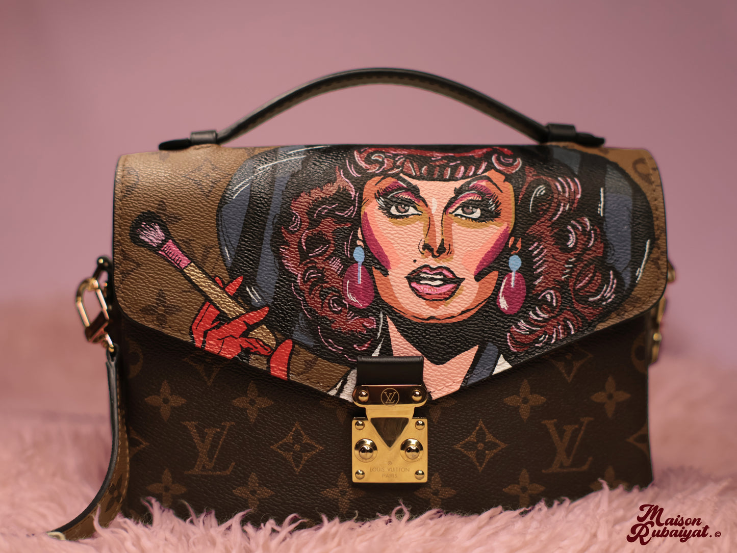 Custom creatie: Handgeschilderde Louis Vuitton – Tijdloze Klasse