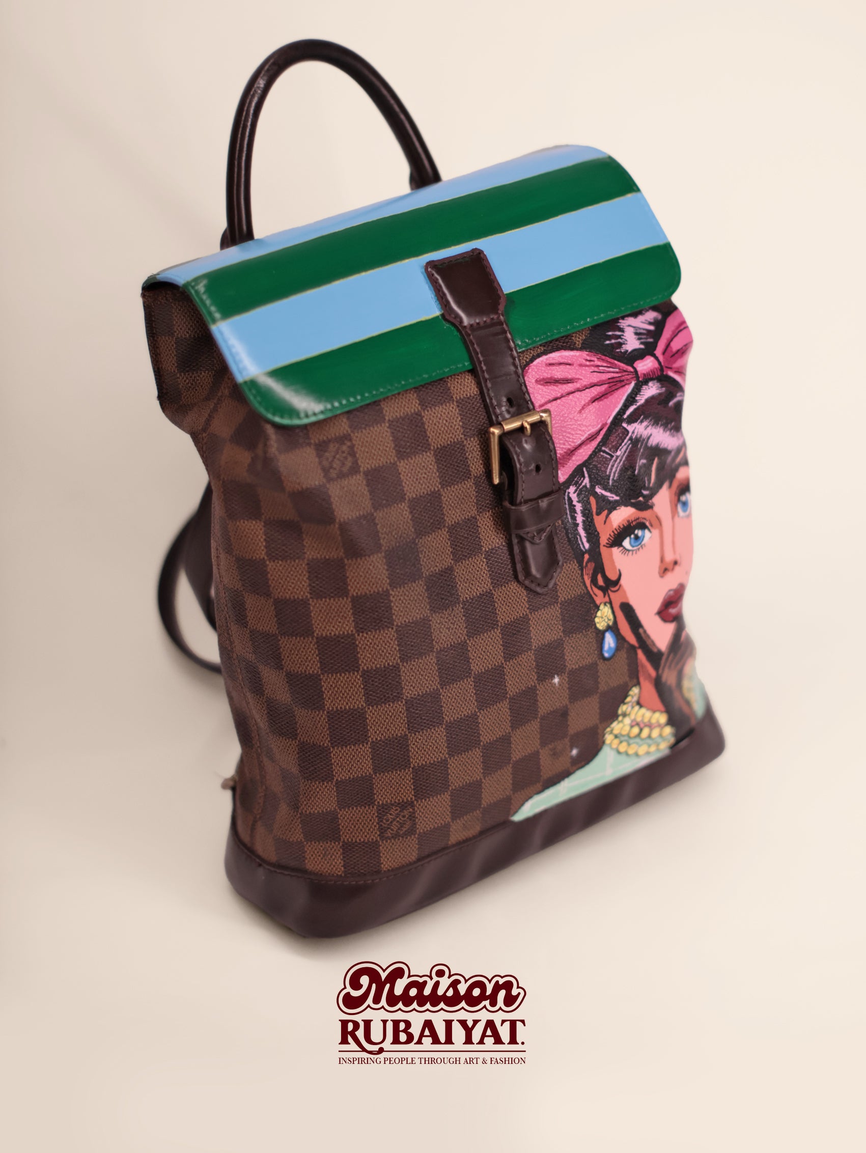 Limited Edition 1/1 - Louis Vuitton Damier Ebene Soho Backpack – 'Adeline' 