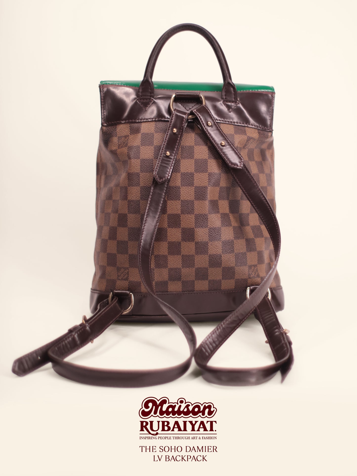 Limited Edition 1/1 - Louis Vuitton Damier Ebene Soho Backpack – 'Adeline'