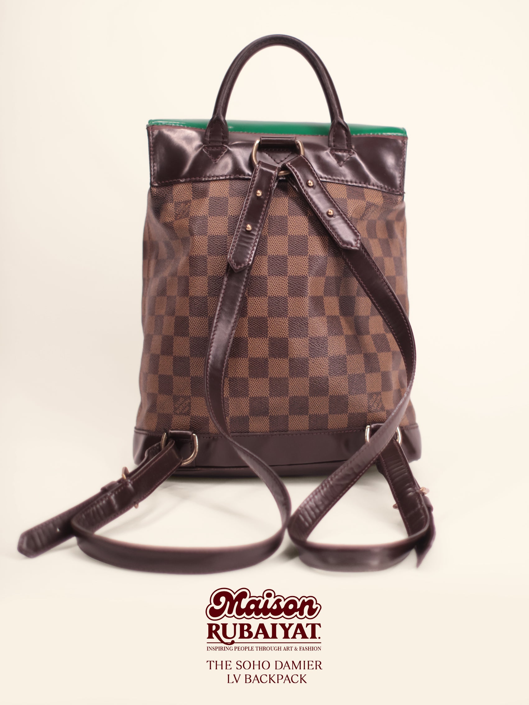 Limited Edition 1/1 - Louis Vuitton Damier Ebene Soho Backpack – 'Adeline' 