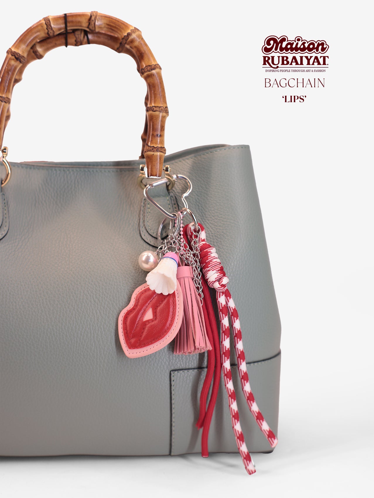 Trendy Bag Accessories – Maison Rubaiyat Bagchain – Lips 