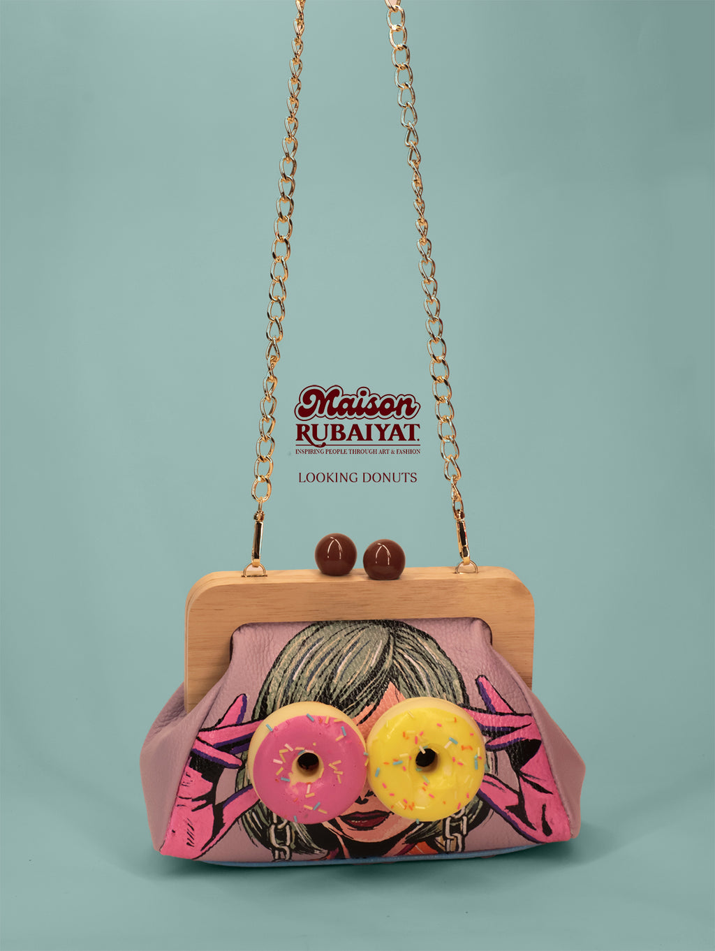 Limited Edition 1/1 - Artbag The Pippa Bag - 'Looking Donuts' 
