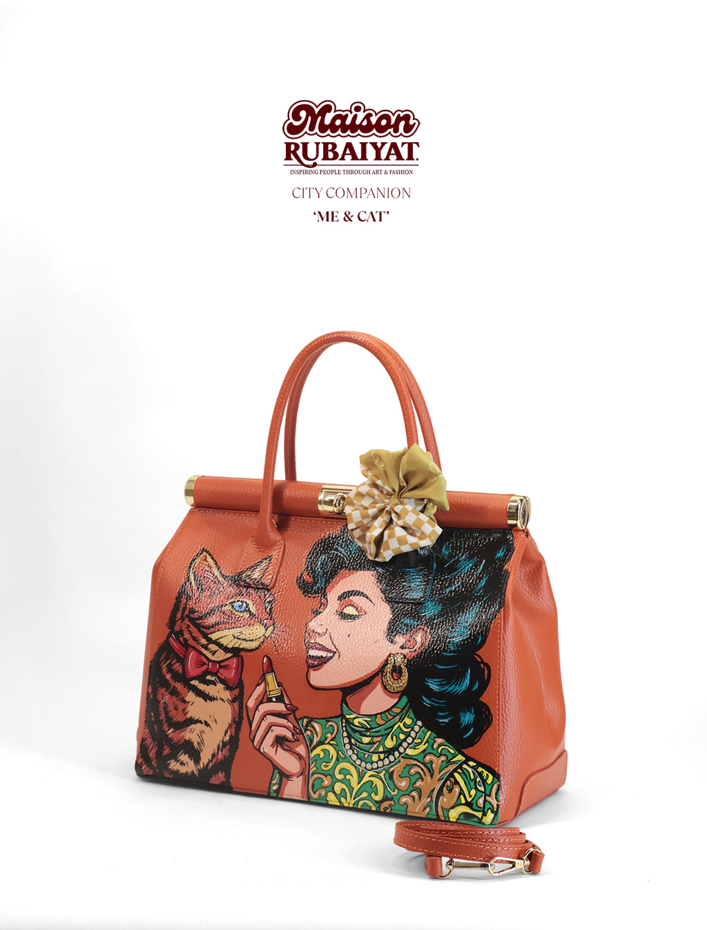 Limited Edition 1/1 - Artbag The City Companion - 'Me & Cat'