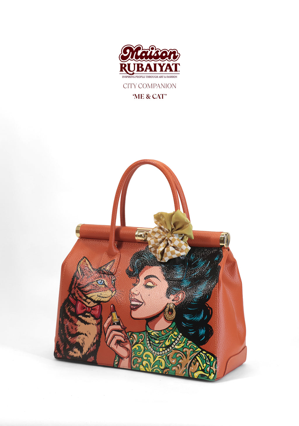 Limited Edition 1/1 - Artbag The City Companion - 'Me & Cat'