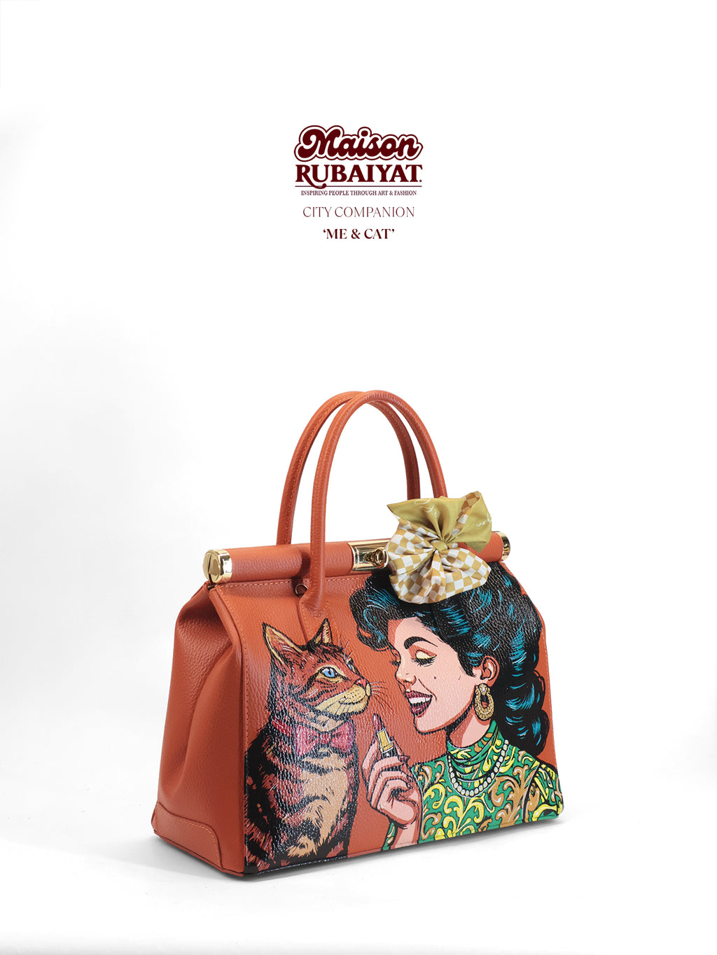 Limited Edition 1/1 - Artbag The City Companion - 'Me & Cat'