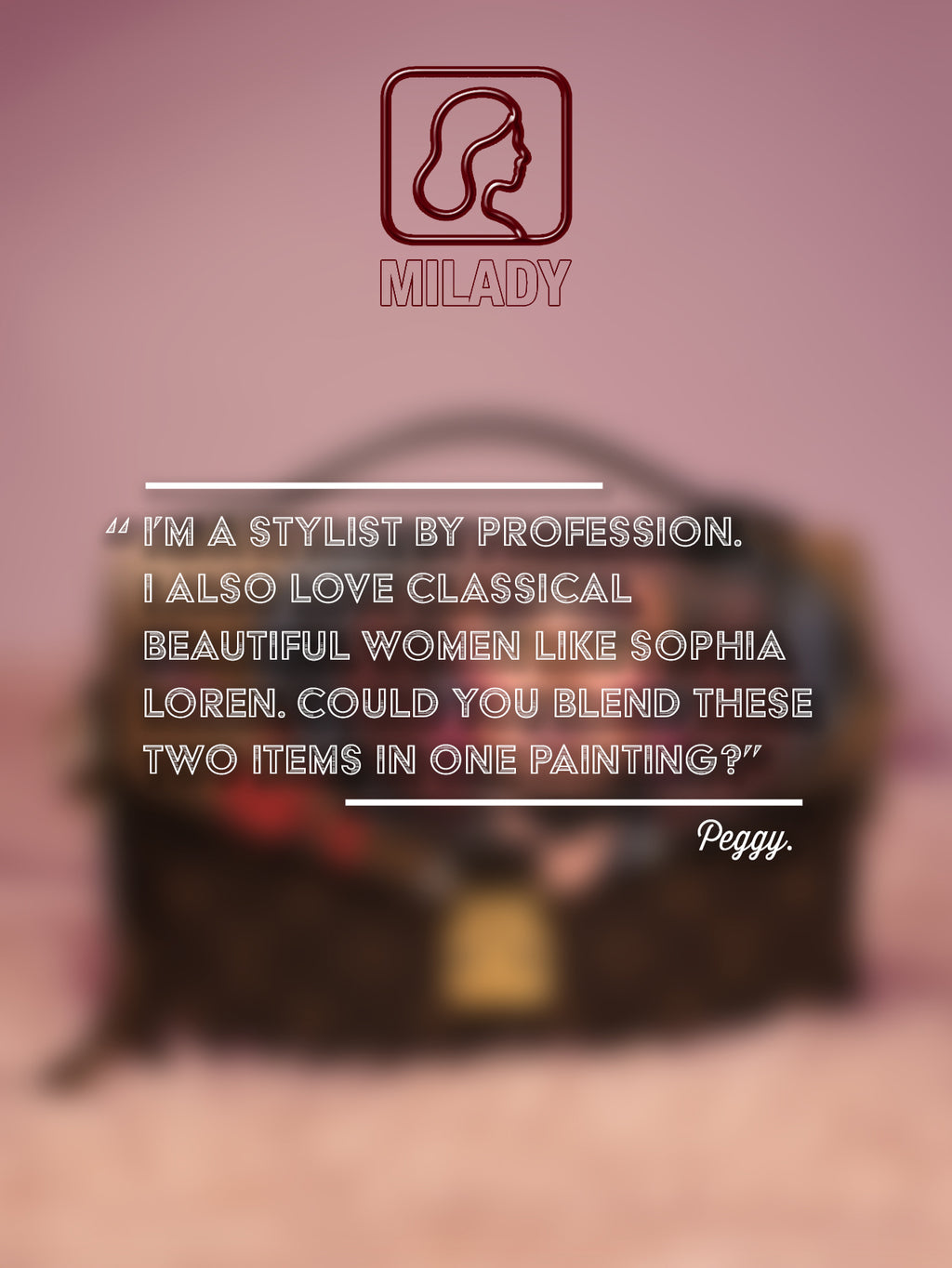 Limited Edition 1/1 – Custom Artbag - 'Peggy' 