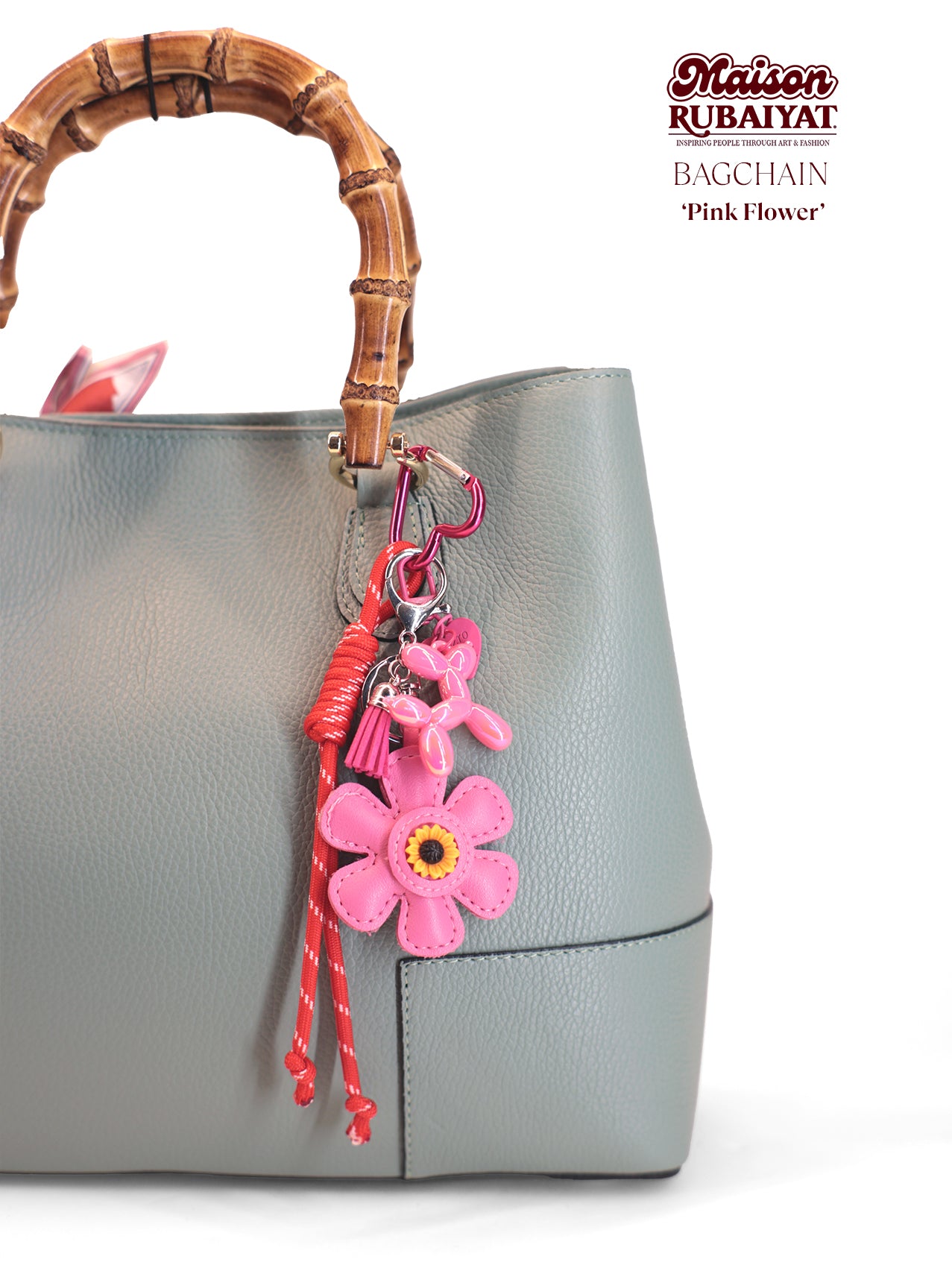 Trendy Tas Accessoires – Maison Rubaiyat Bagchain – Pink Flower