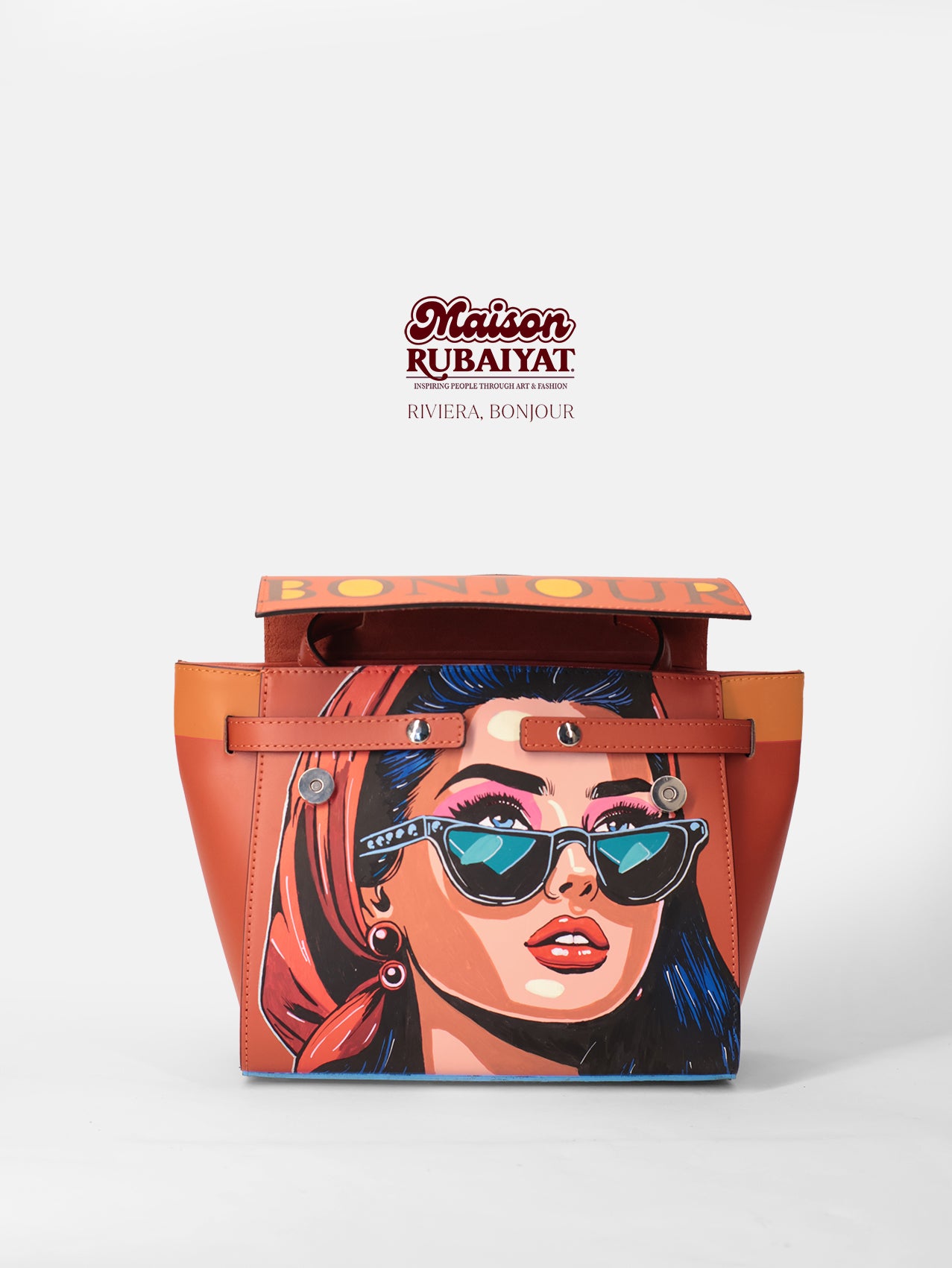Limited Edition 1/1 - Artbag The Riviera Bag  - 'Bonjour'