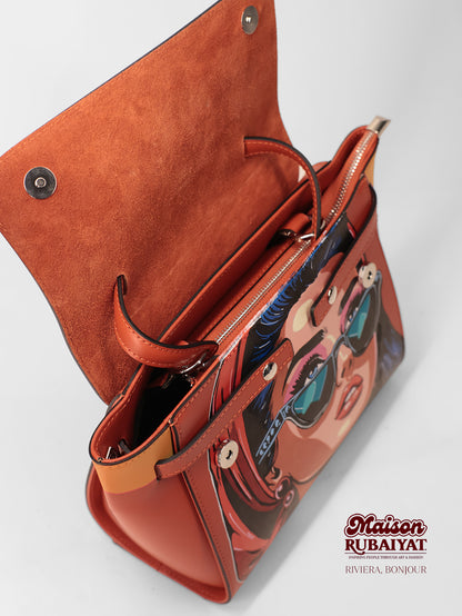 Limited Edition 1/1 - Artbag The Riviera Bag  - 'Bonjour'