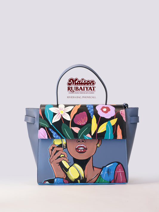 Limited Edition 1/1 - Artbag The Riviera Bag  - 'Telephone'