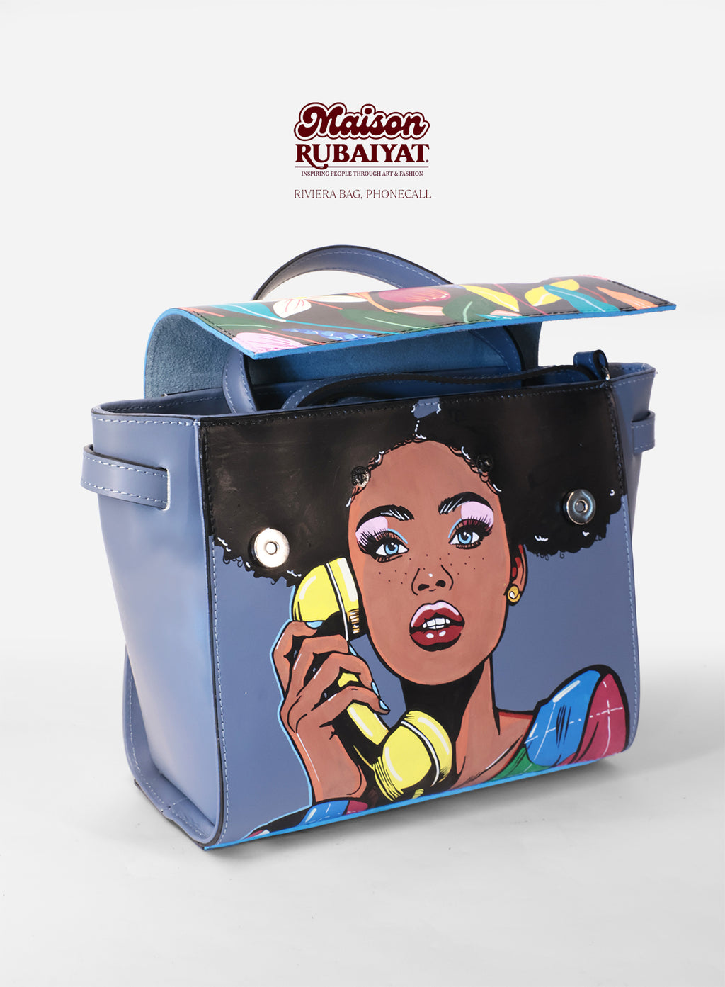 Limited Edition 1/1 - Artbag The Riviera Bag - 'Telephone' 