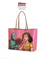Limited Edition 1/1 - Artbag The Firenze Bag - 'Roboflowers'