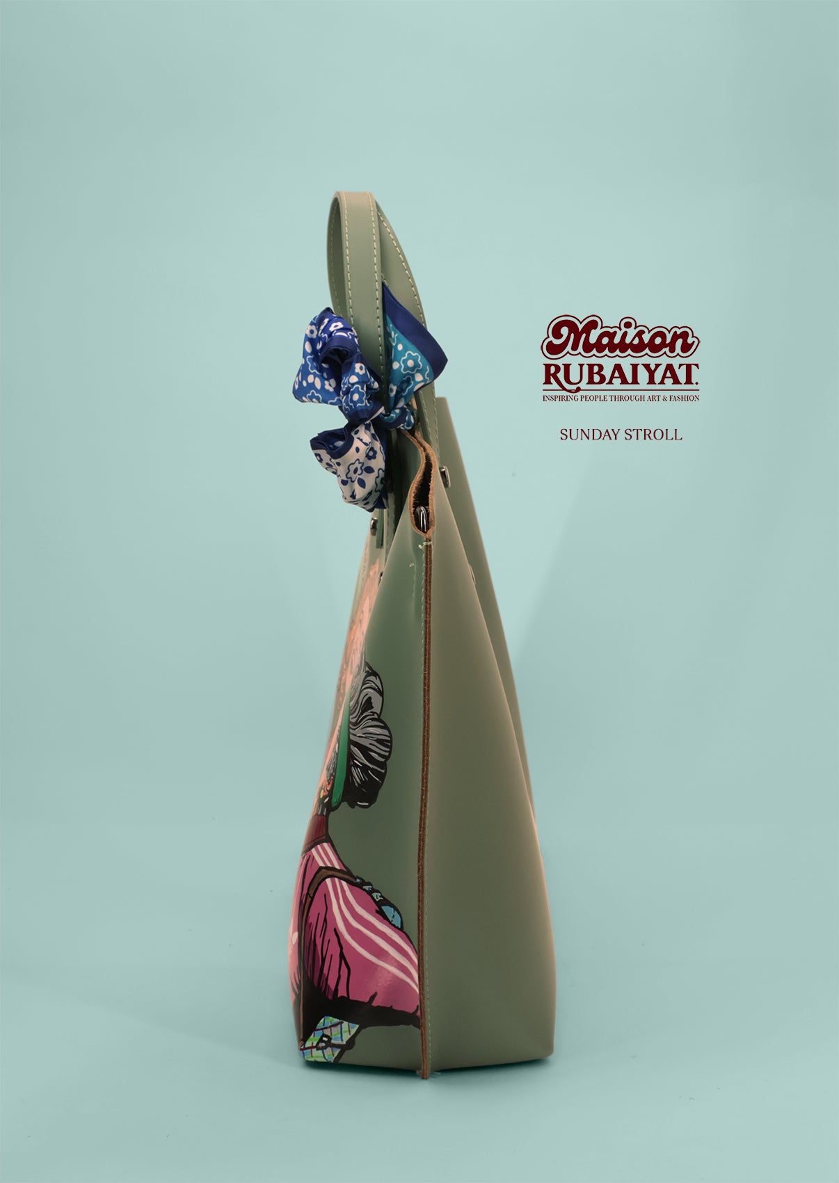 Limited Edition 1/1 - Artbag The Milano Bag - 'Sunday Stroll' 