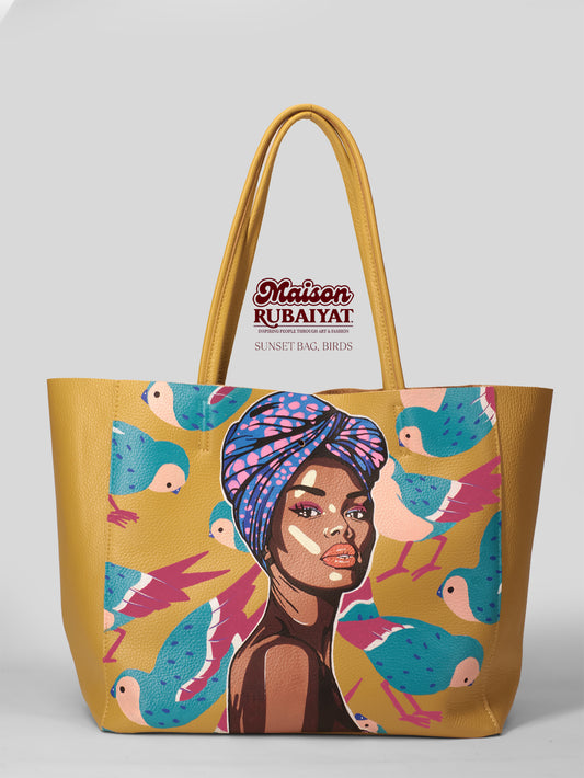 Limited Edition 1/1 - Artbag The Sunset Bag - 'Birds'