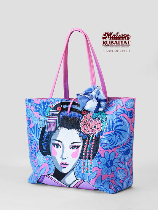 Limited Edition 1/1 - Artbag The Sunset Bag - 'Geisha'