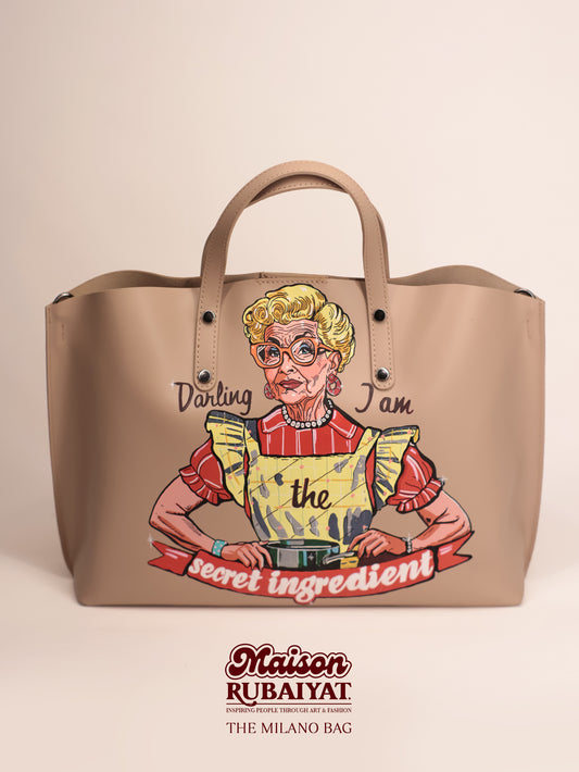 Rubaiyat Original: Handgeschilderde Handtas 'The Milano Bag' - The Secret Ingredient