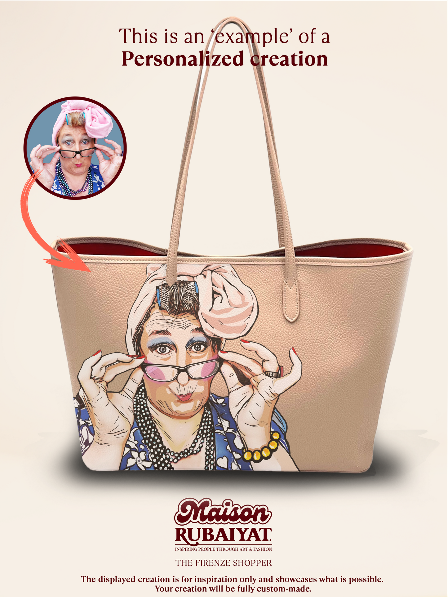 Personaliseer je eigen 1/1 Artbag 'The Firenze Shopper'