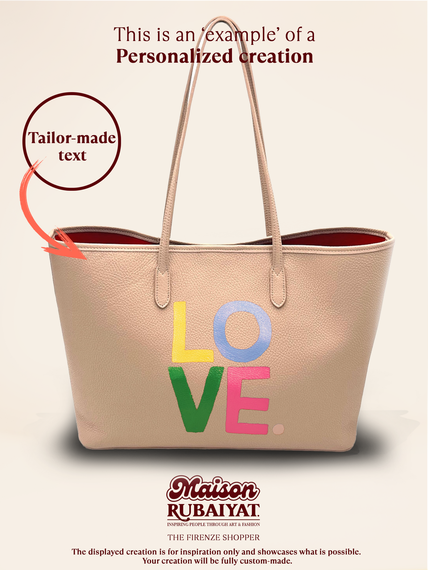 Personaliseer je eigen 1/1 Artbag 'The Firenze Shopper'