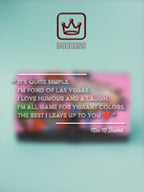 Limited Edition 1/1 - Custom Artbag - 'Las Vegas' 