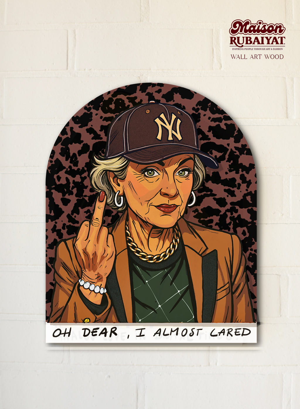 Maison Rubaiyat Wall Art – 3D Houten Kunst | Origineel of Print - 'Granny'