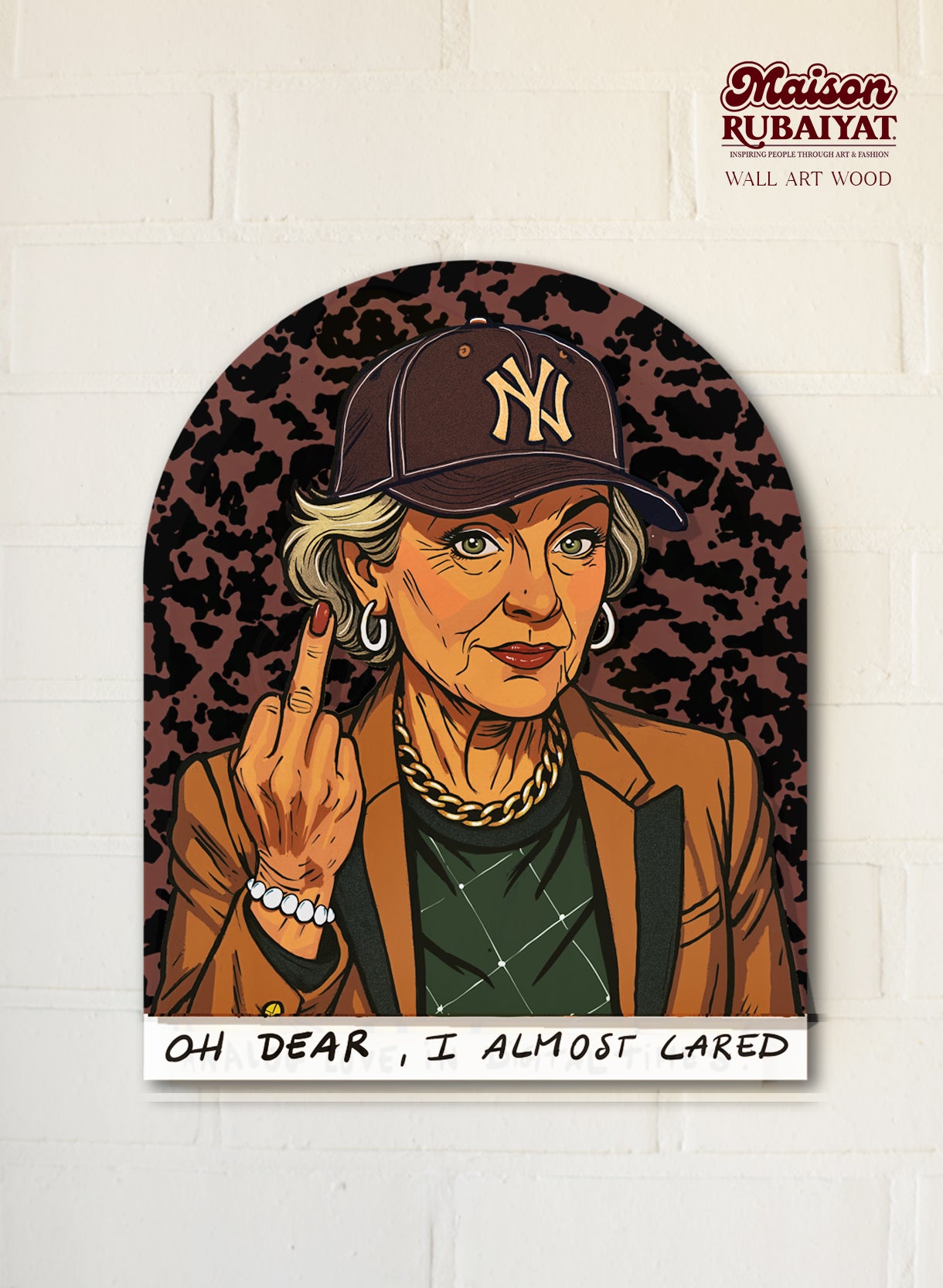 Maison Rubaiyat Wall Art – 3D Houten Kunst | Origineel of Print - 'Granny'