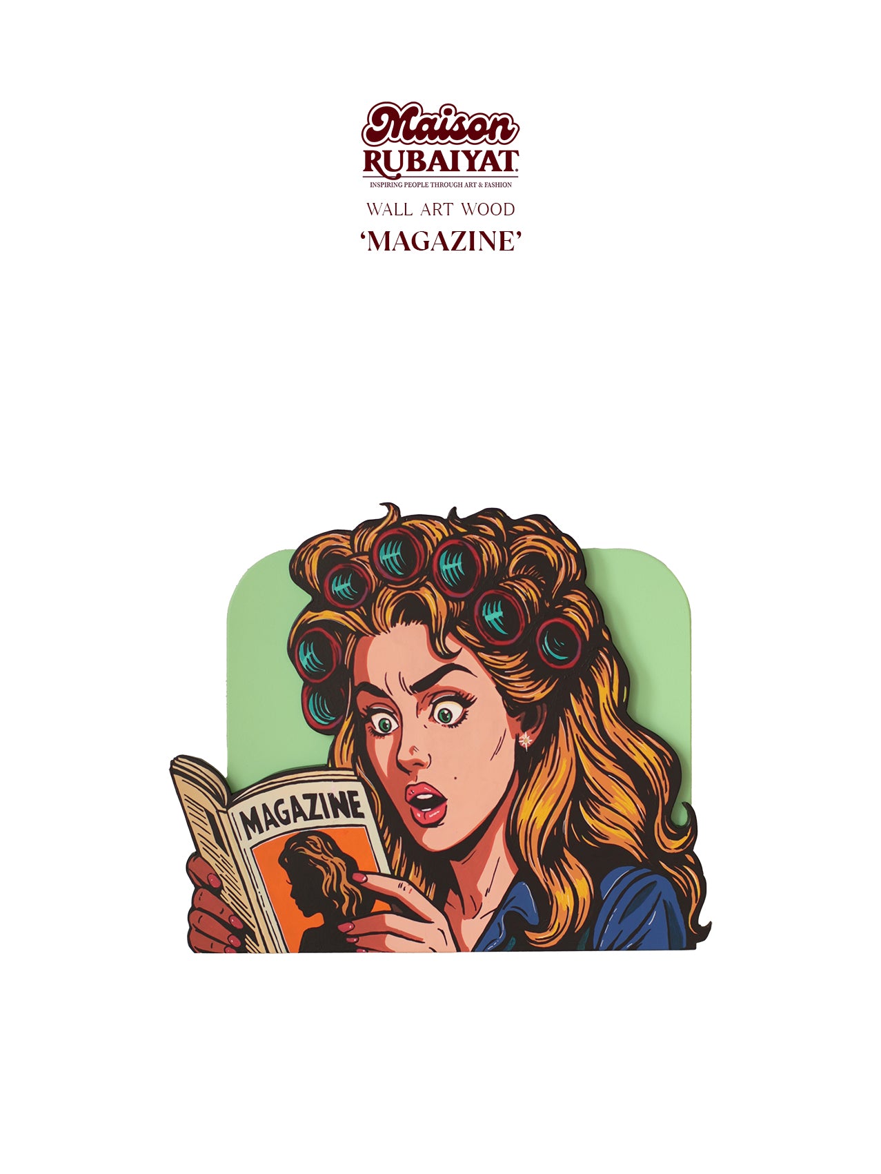 Maison Rubaiyat Wall Art – 3D Houten Kunst | Origineel of Print - 'Magazine'