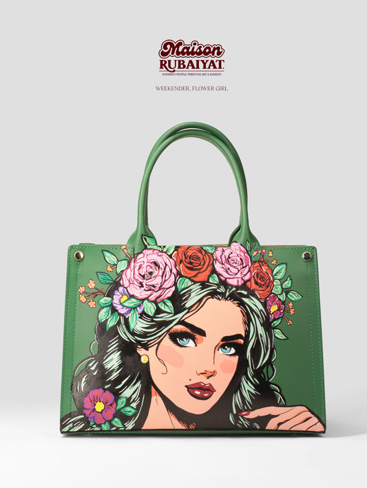 Limited Edition 1/1 - Artbag The Weekender - 'Flower Girl'