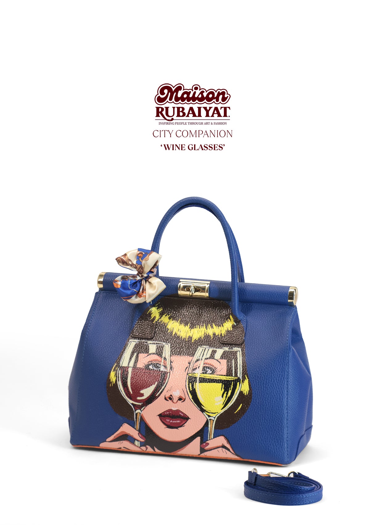 Limited Edition 1/1 - Artbag The City Companion - 'Wine Glasses'