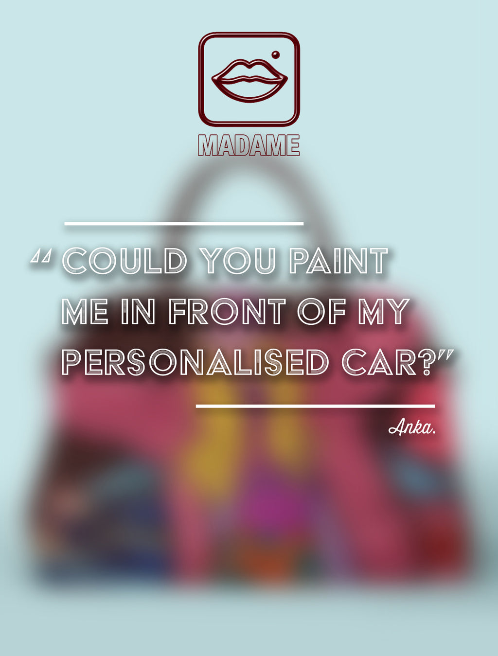 Limited Edition 1/1 – Custom Artbag - 'Anka' 