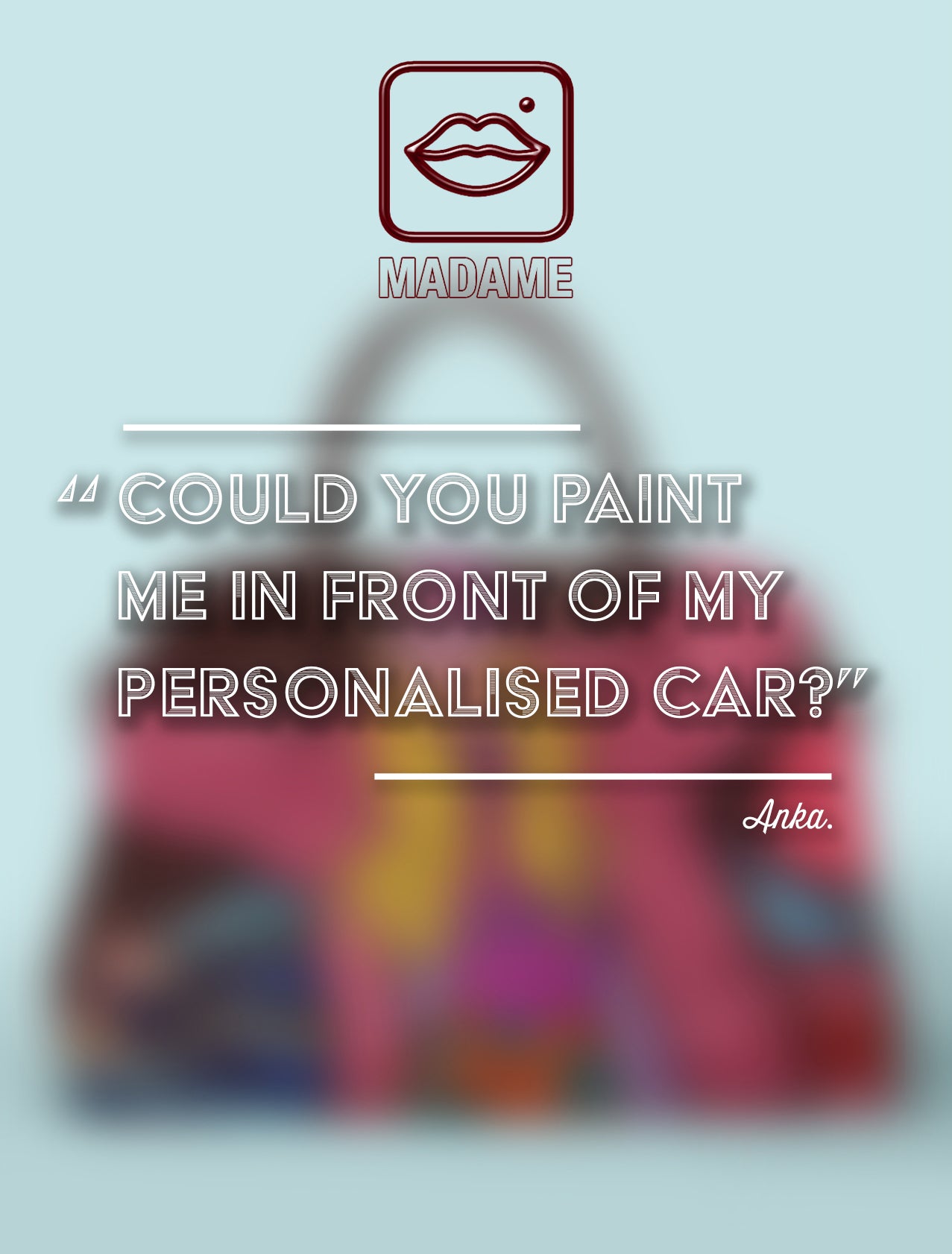 Limited Edition 1/1 – Custom Artbag - 'Anka' 