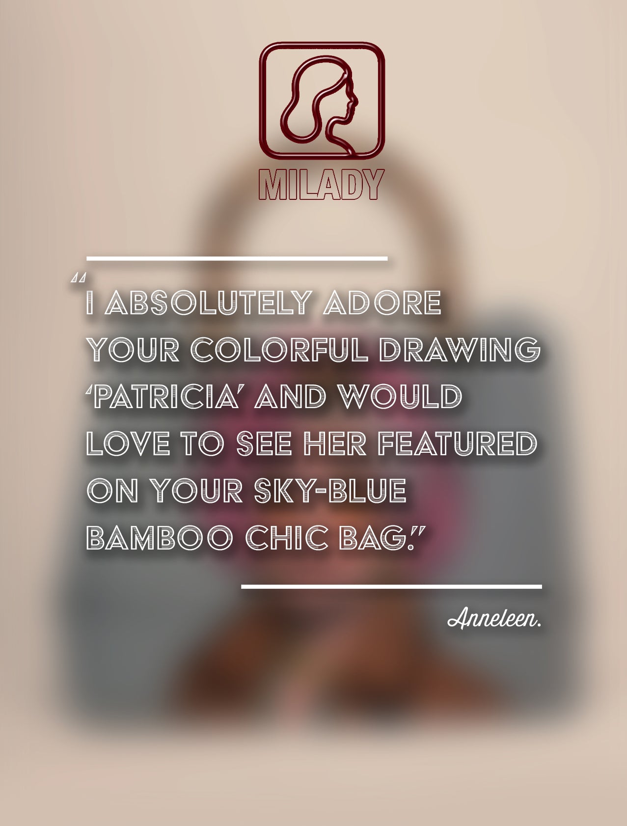 Limited Edition 1/1 – Custom Artbag - 'Patricia' 