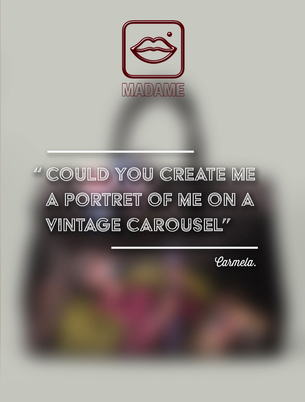 Limited Edition 1/1 – Custom Artbag - 'Old Carousel' 