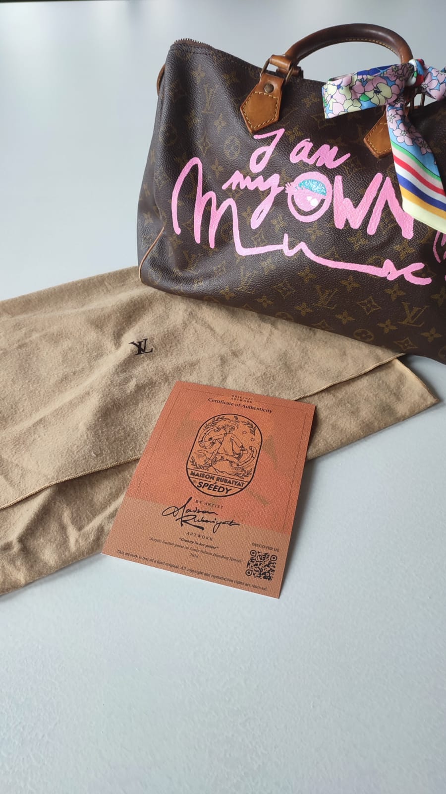 Limited Edition 1/1 – Custom Artbag - 'FU Granny' 