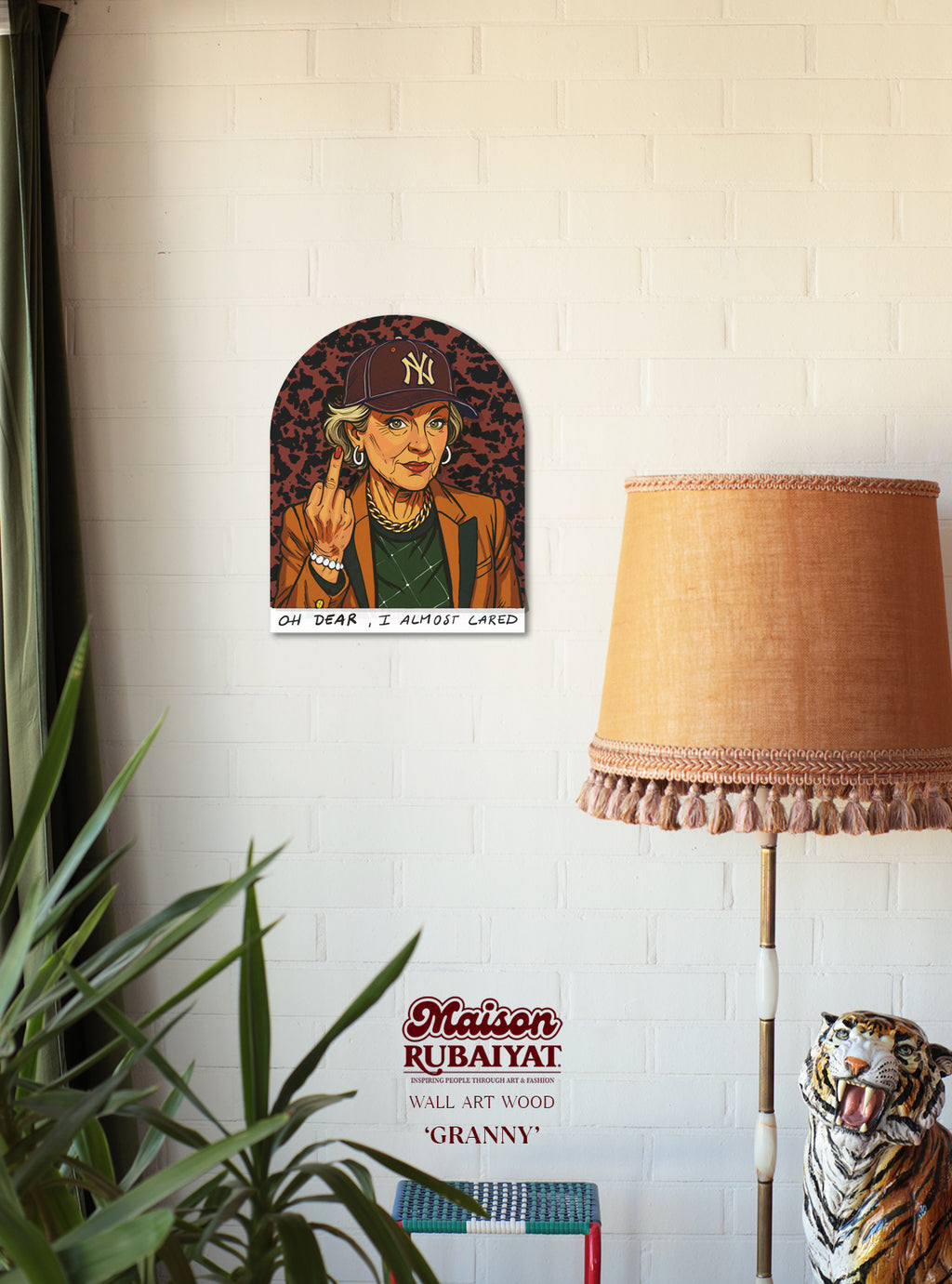 Maison Rubaiyat Wall Art – 3D Houten Kunst | Origineel of Print - 'Granny'