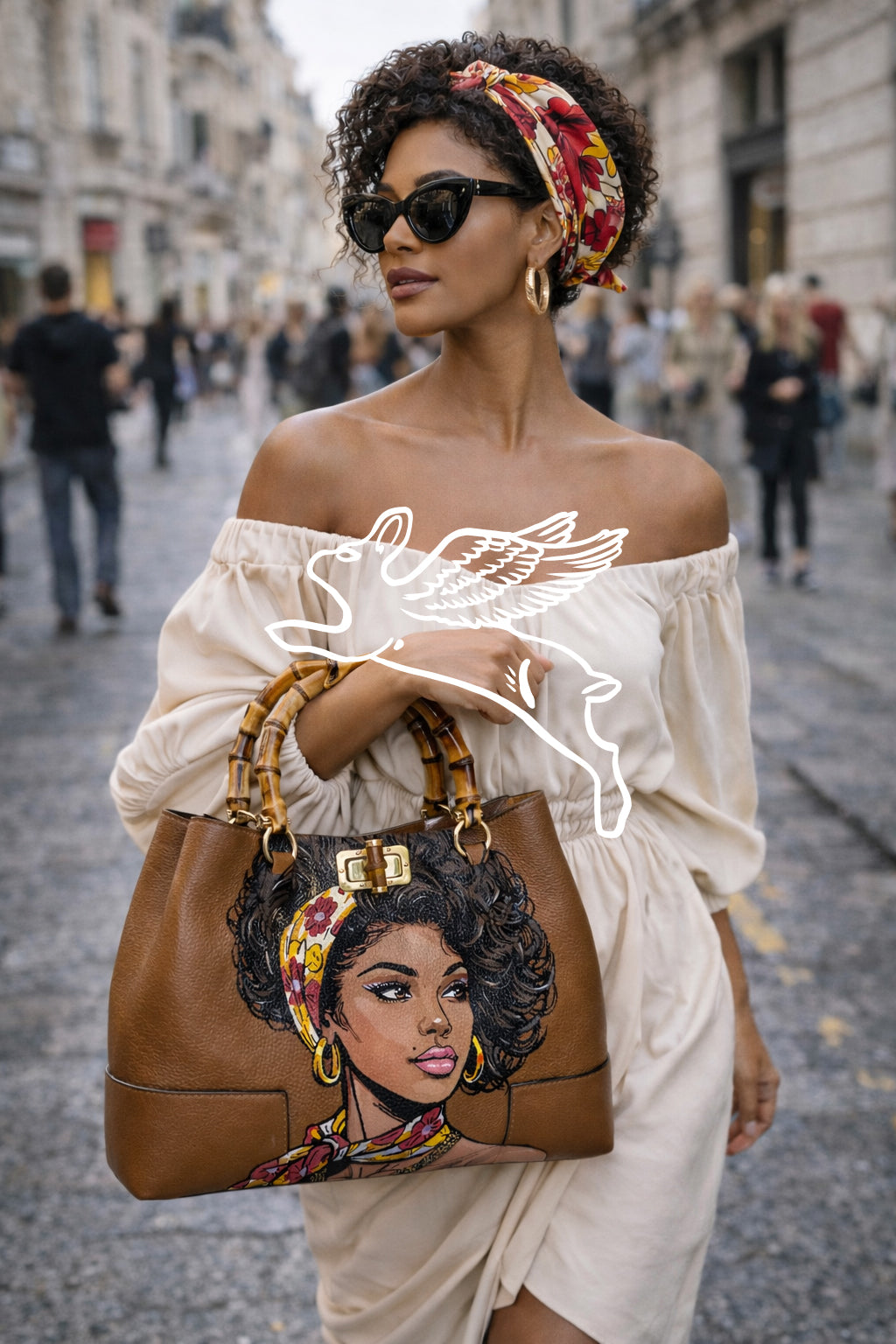 Original Bamboo Chic Bag - 'Luna' (AVIV)