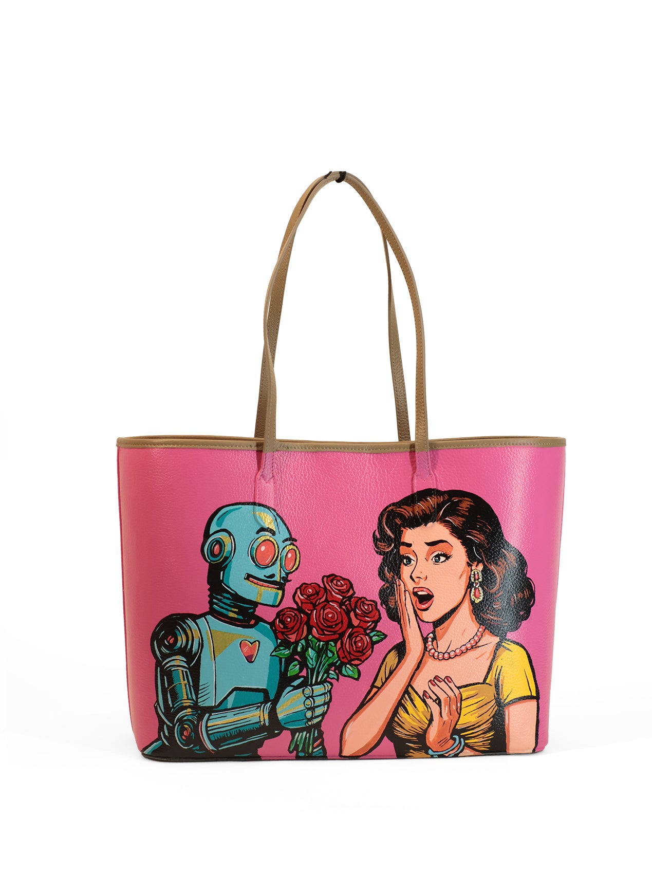Limited Edition 1/1 - Artbag The Firenze Bag - 'Roboflowers'